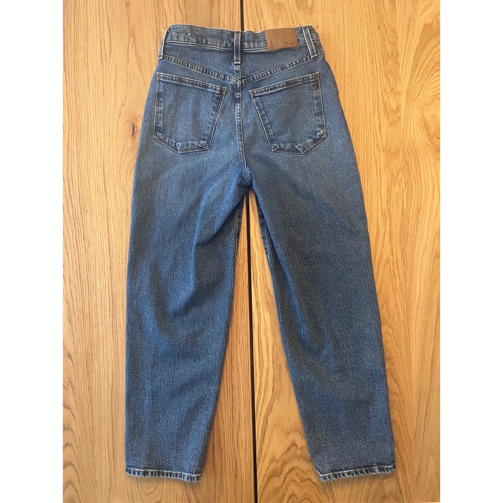 Madewell Cropped Balloon Jeans Grandle Wash High Rise Denim‎ Blue Size 25 - Picture 12 of 14